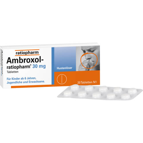 AMBROXOL-ratiopharm 30 mg Hustenlöser Tabletten AMBROXOL-ratiopharm 30 mg Hustenlöser Tabletten
