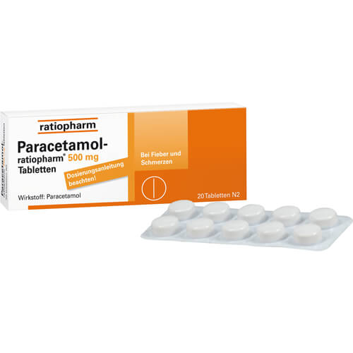 PARACETAMOL-ratiopharm 500 mg Tabletten PARACETAMOL-ratiopharm 500 mg Tabletten
