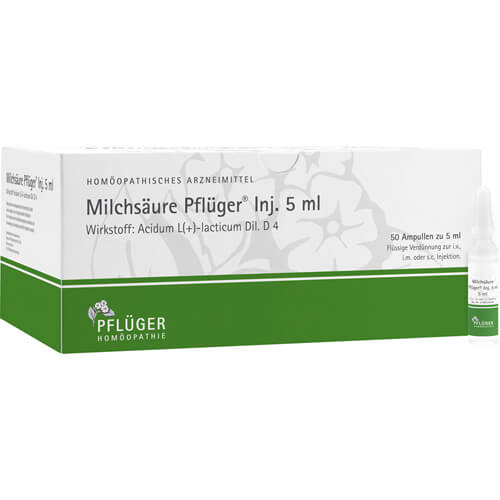 MILCHSÄURE Pflüger Injektionslösung 5 ml MILCHSÄURE Pflüger Injektionslösung 5 ml