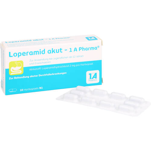 LOPERAMID akut-1A Pharma Hartkapseln LOPERAMID akut-1A Pharma Hartkapseln