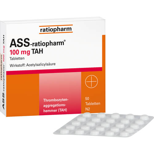 ASS-ratiopharm 100 mg TAH Tabletten ASS-ratiopharm 100 mg TAH Tabletten