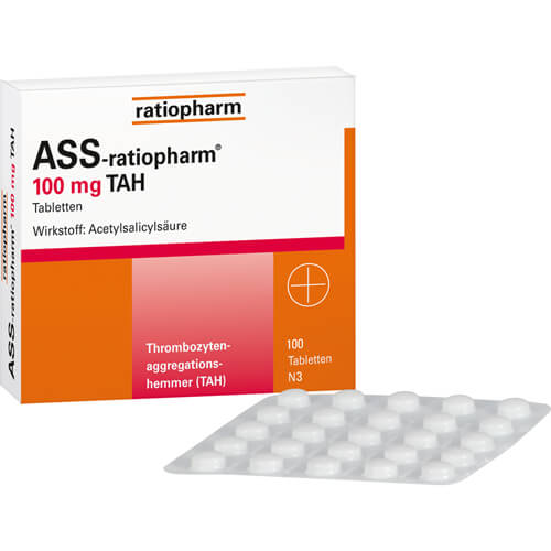 ASS-ratiopharm 100 mg TAH Tabletten ASS-ratiopharm 100 mg TAH Tabletten