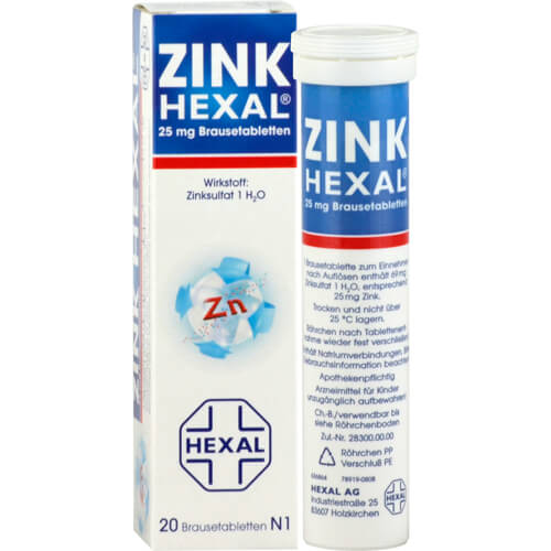 ZINK HEXAL Brausetabletten ZINK HEXAL Brausetabletten