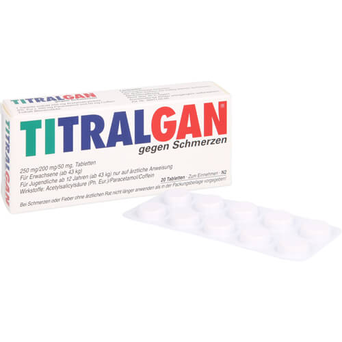 TITRALGAN Tabletten gegen Schmerzen TITRALGAN Tabletten gegen Schmerzen