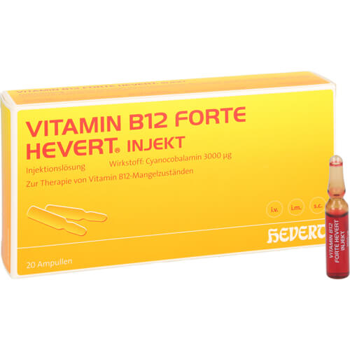 VITAMIN B12 FORTE Hevert injekt Inj.-Lsg.Amp. VITAMIN B12 FORTE Hevert injekt Inj.-Lsg.Amp.