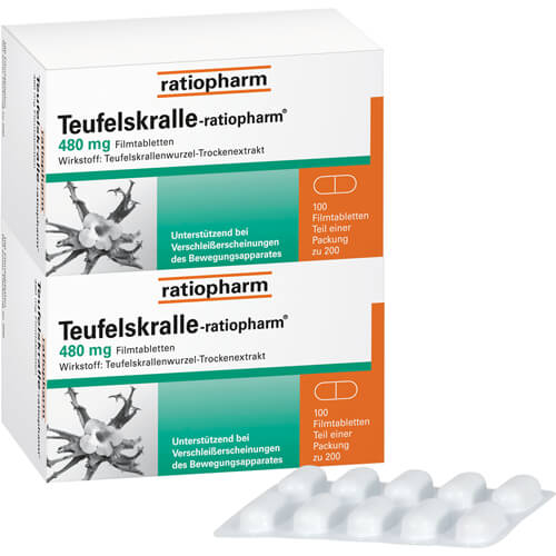 TEUFELSKRALLE-RATIOPHARM Filmtabletten TEUFELSKRALLE-RATIOPHARM Filmtabletten