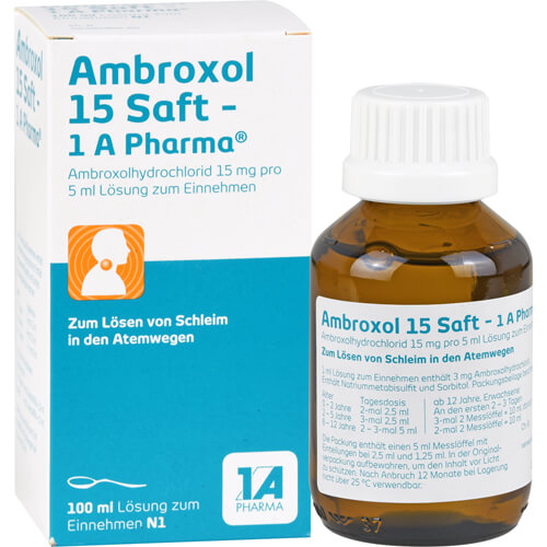 AMBROXOL 15 Saft-1A Pharma AMBROXOL 15 Saft-1A Pharma