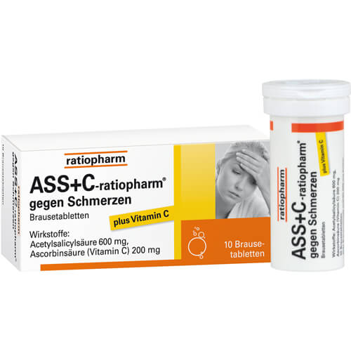 ASS + C-ratiopharm gegen Schmerzen Brausetabletten ASS + C-ratiopharm gegen Schmerzen Brausetabletten