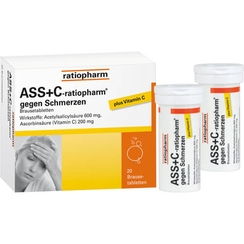 ASS + C-ratiopharm gegen Schmerzen Brausetabletten ASS + C-ratiopharm gegen Schmerzen Brausetabletten