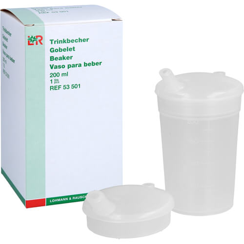 TRINKBECHER mit 2 Deckeln TRINKBECHER mit 2 Deckeln