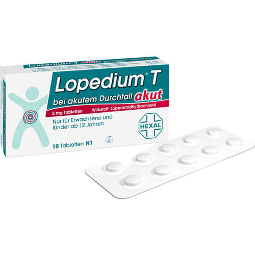 LOPEDIUM T akut bei akutem Durchfall Tabletten LOPEDIUM T akut bei akutem Durchfall Tabletten