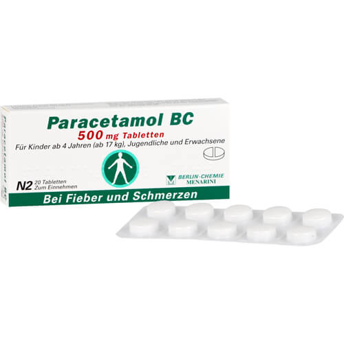 PARACETAMOL BC 500 mg Tabletten PARACETAMOL BC 500 mg Tabletten