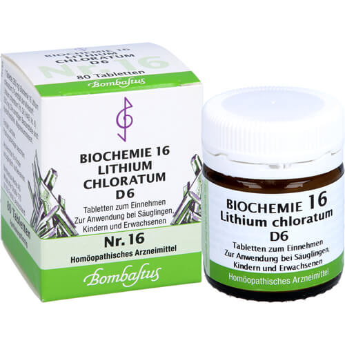 BIOCHEMIE 16 Lithium chloratum D 6 Tabletten BIOCHEMIE 16 Lithium chloratum D 6 Tabletten