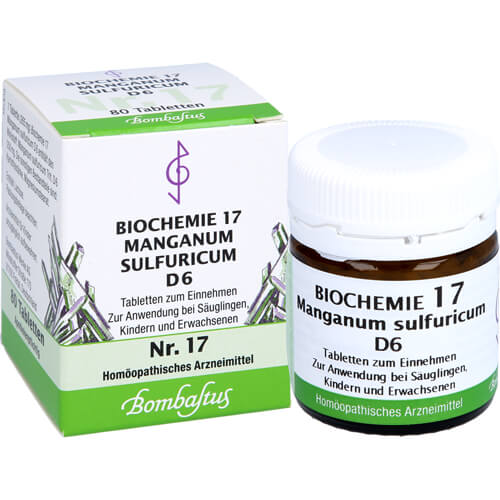 BIOCHEMIE 17 Manganum sulfuricum D 6 Tabletten BIOCHEMIE 17 Manganum sulfuricum D 6 Tabletten