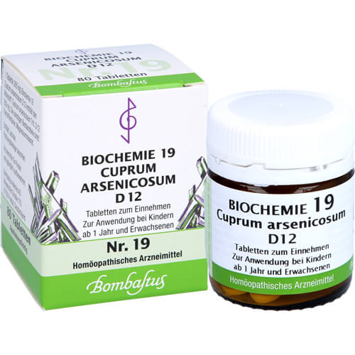 BIOCHEMIE 19 Cuprum arsenicosum D 12 Tabletten BIOCHEMIE 19 Cuprum arsenicosum D 12 Tabletten