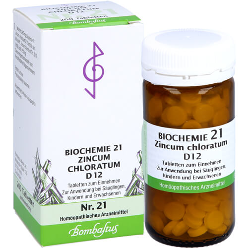 BIOCHEMIE 21 Zincum chloratum D 12 Tabletten BIOCHEMIE 21 Zincum chloratum D 12 Tabletten