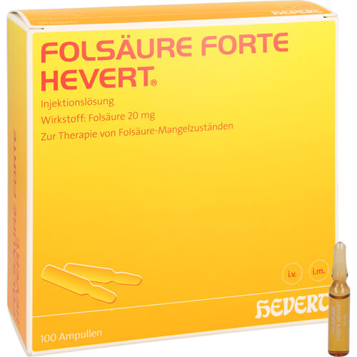 FOLSÄURE HEVERT forte Ampullen FOLSÄURE HEVERT forte Ampullen