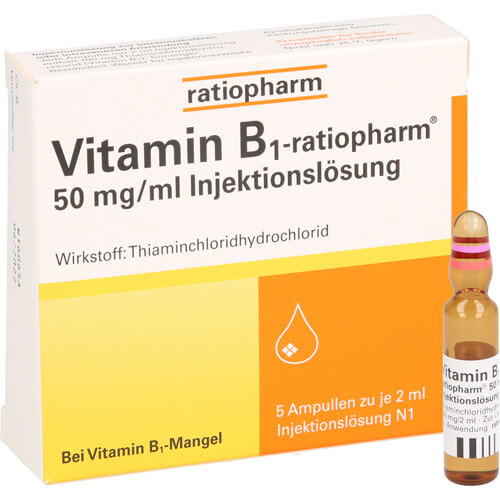 VITAMIN B1-RATIOPHARM 50 mg/ml Inj.Lsg.Ampullen VITAMIN B1-RATIOPHARM 50 mg/ml Inj.Lsg.Ampullen