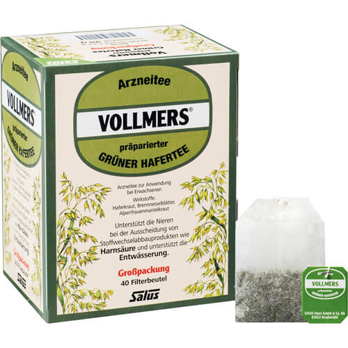 VOLLMERS präparierter grüner Hafertee Filterbeutel VOLLMERS präparierter grüner Hafertee Filterbeutel