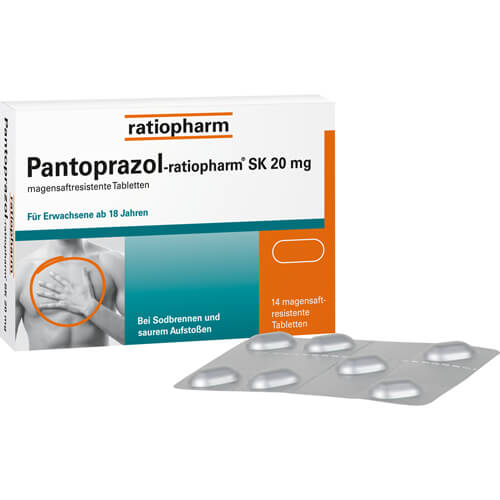 PANTOPRAZOL-ratiopharm SK 20 mg magensaftres.Tabl. PANTOPRAZOL-ratiopharm SK 20 mg magensaftres.Tabl.