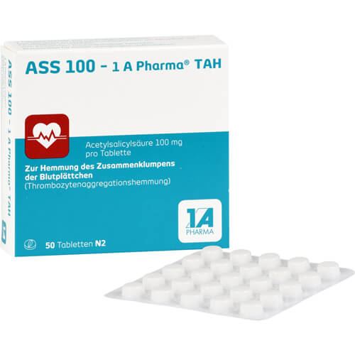 ASS 100-1A Pharma TAH Tabletten ASS 100-1A Pharma TAH Tabletten