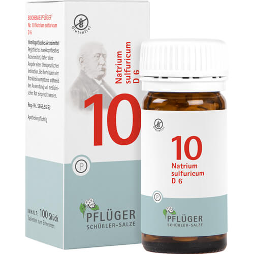 BIOCHEMIE Pflüger 10 Natrium sulfuricum D 6 Tabl. BIOCHEMIE Pflüger 10 Natrium sulfuricum D 6 Tabl.