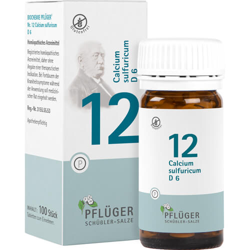 BIOCHEMIE Pflüger 12 Calcium sulfuricum D 6 Tabl. BIOCHEMIE Pflüger 12 Calcium sulfuricum D 6 Tabl.