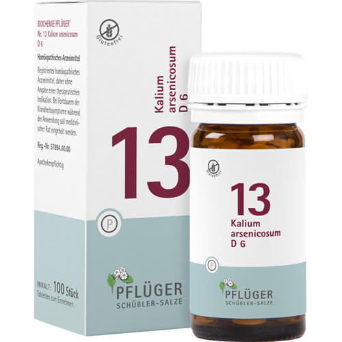 BIOCHEMIE Pflüger 13 Kalium arsenicosum D 6 Tabl. BIOCHEMIE Pflüger 13 Kalium arsenicosum D 6 Tabl.