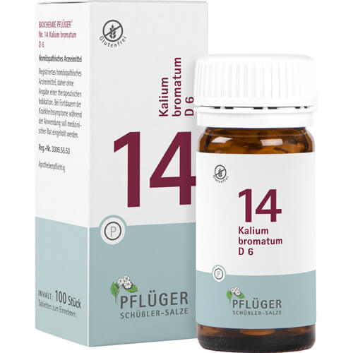 BIOCHEMIE Pflüger 14 Kalium bromatum D 6 Tabletten BIOCHEMIE Pflüger 14 Kalium bromatum D 6 Tabletten