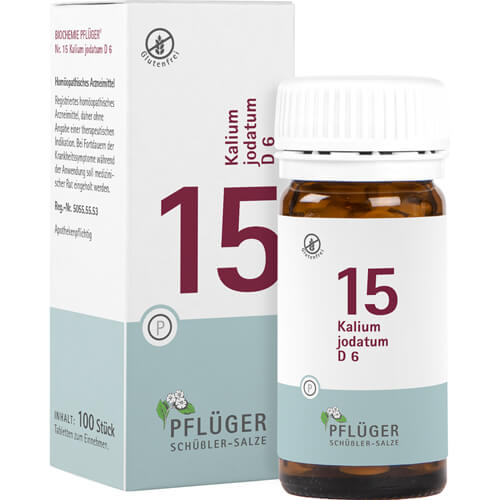 BIOCHEMIE Pflüger 15 Kalium jodatum D 6 Tabletten BIOCHEMIE Pflüger 15 Kalium jodatum D 6 Tabletten