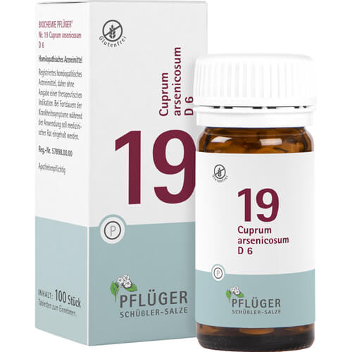 BIOCHEMIE Pflüger 19 Cuprum arsenicosum D 6 Tabl. BIOCHEMIE Pflüger 19 Cuprum arsenicosum D 6 Tabl.