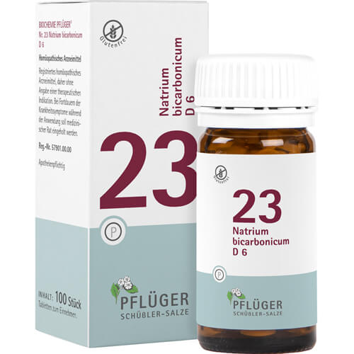 BIOCHEMIE Pflüger 23 Natrium bicarbonicum D 6 Tab. BIOCHEMIE Pflüger 23 Natrium bicarbonicum D 6 Tab.