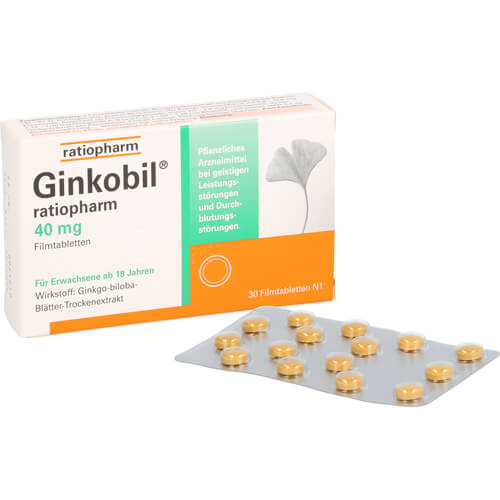 GINKOBIL-ratiopharm 40 mg Filmtabletten GINKOBIL-ratiopharm 40 mg Filmtabletten