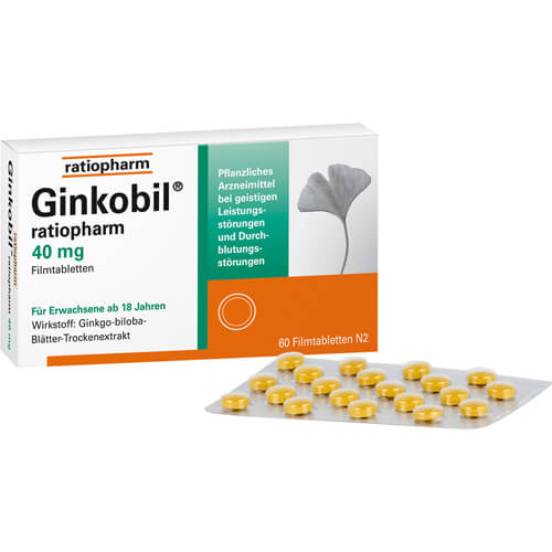 GINKOBIL-ratiopharm 40 mg Filmtabletten GINKOBIL-ratiopharm 40 mg Filmtabletten