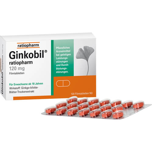 GINKOBIL-ratiopharm 120 mg Filmtabletten GINKOBIL-ratiopharm 120 mg Filmtabletten