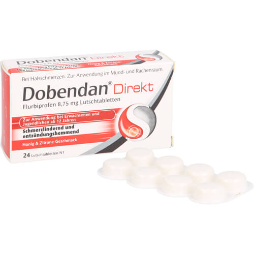 DOBENDAN Direkt Flurbiprofen 8,75 mg Lutschtabl. DOBENDAN Direkt Flurbiprofen 8,75 mg Lutschtabl.