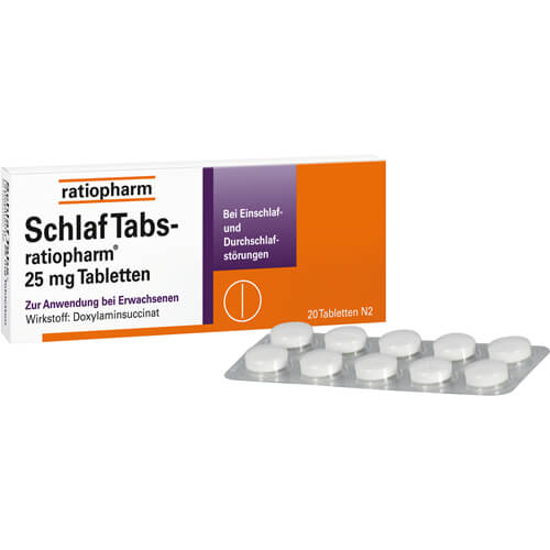 SCHLAF TABS-ratiopharm 25 mg Tabletten SCHLAF TABS-ratiopharm 25 mg Tabletten