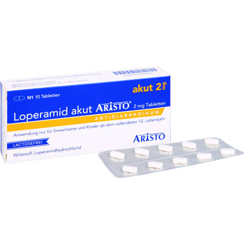 LOPERAMID akut Aristo 2 mg Tabletten LOPERAMID akut Aristo 2 mg Tabletten
