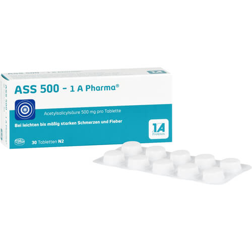 ASS 500-1A Pharma Tabletten ASS 500-1A Pharma Tabletten