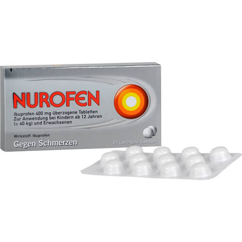NUROFEN Ibuprofen 400 mg überzogene Tabletten NUROFEN Ibuprofen 400 mg überzogene Tabletten