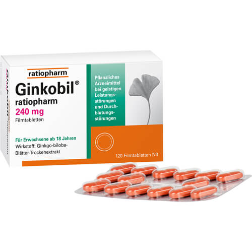 GINKOBIL-ratiopharm 240 mg Filmtabletten GINKOBIL-ratiopharm 240 mg Filmtabletten