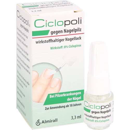 CICLOPOLI gegen Nagelpilz wirkstoffhalt.Nagellack CICLOPOLI gegen Nagelpilz wirkstoffhalt.Nagellack
