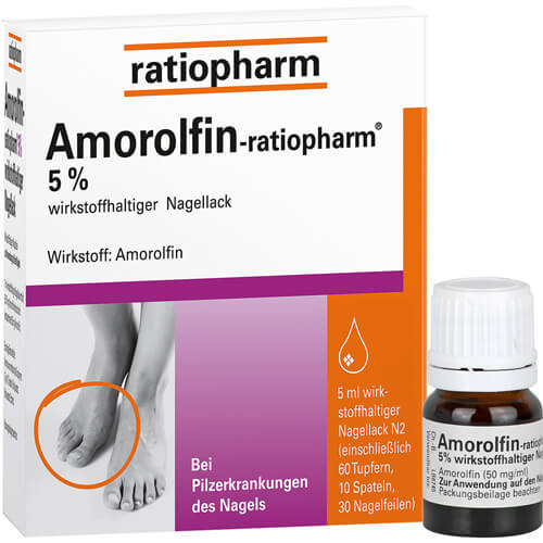 AMOROLFIN-ratiopharm 5% wirkstoffhalt.Nagellack AMOROLFIN-ratiopharm 5% wirkstoffhalt.Nagellack