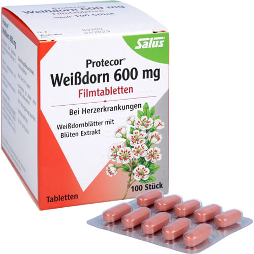 PROTECOR Weißdorn 600 mg Filmtabletten PROTECOR Weißdorn 600 mg Filmtabletten