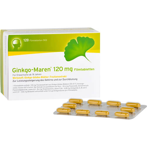 GINKGO-MAREN 120 mg Filmtabletten GINKGO-MAREN 120 mg Filmtabletten