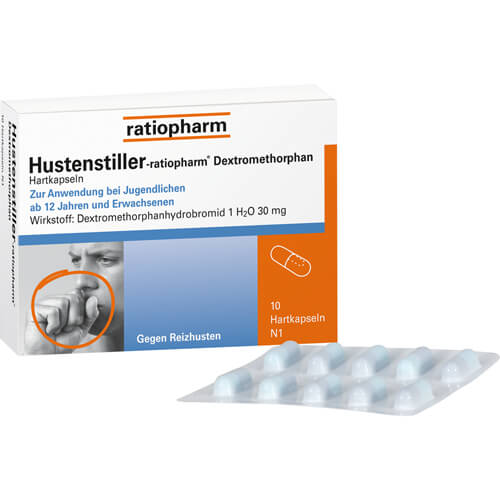 HUSTENSTILLER-ratiopharm Dextromethorphan Kapseln HUSTENSTILLER-ratiopharm Dextromethorphan Kapseln