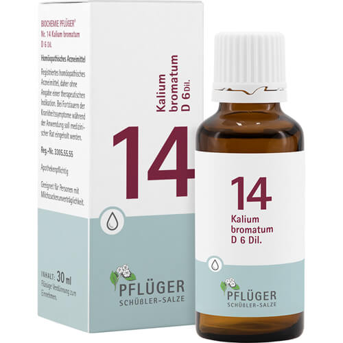 BIOCHEMIE Pflüger 14 Kalium bromatum D 6 Tropfen BIOCHEMIE Pflüger 14 Kalium bromatum D 6 Tropfen