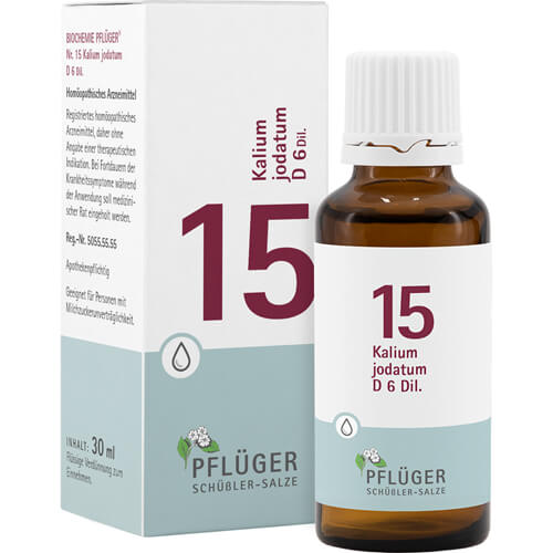 BIOCHEMIE Pflüger 15 Kalium jodatum D 6 Tropfen BIOCHEMIE Pflüger 15 Kalium jodatum D 6 Tropfen