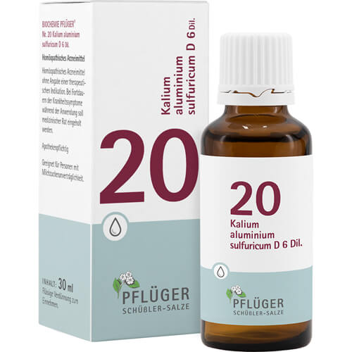 BIOCHEMIE Pflüger 20 Kalium alumin.sulfur.D 6 Tro. BIOCHEMIE Pflüger 20 Kalium alumin.sulfur.D 6 Tro.