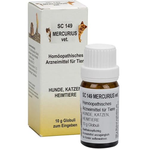 SC 149 Mercurius Globuli f.Heimtiere/Hunde/Katzen SC 149 Mercurius Globuli f.Heimtiere/Hunde/Katzen
